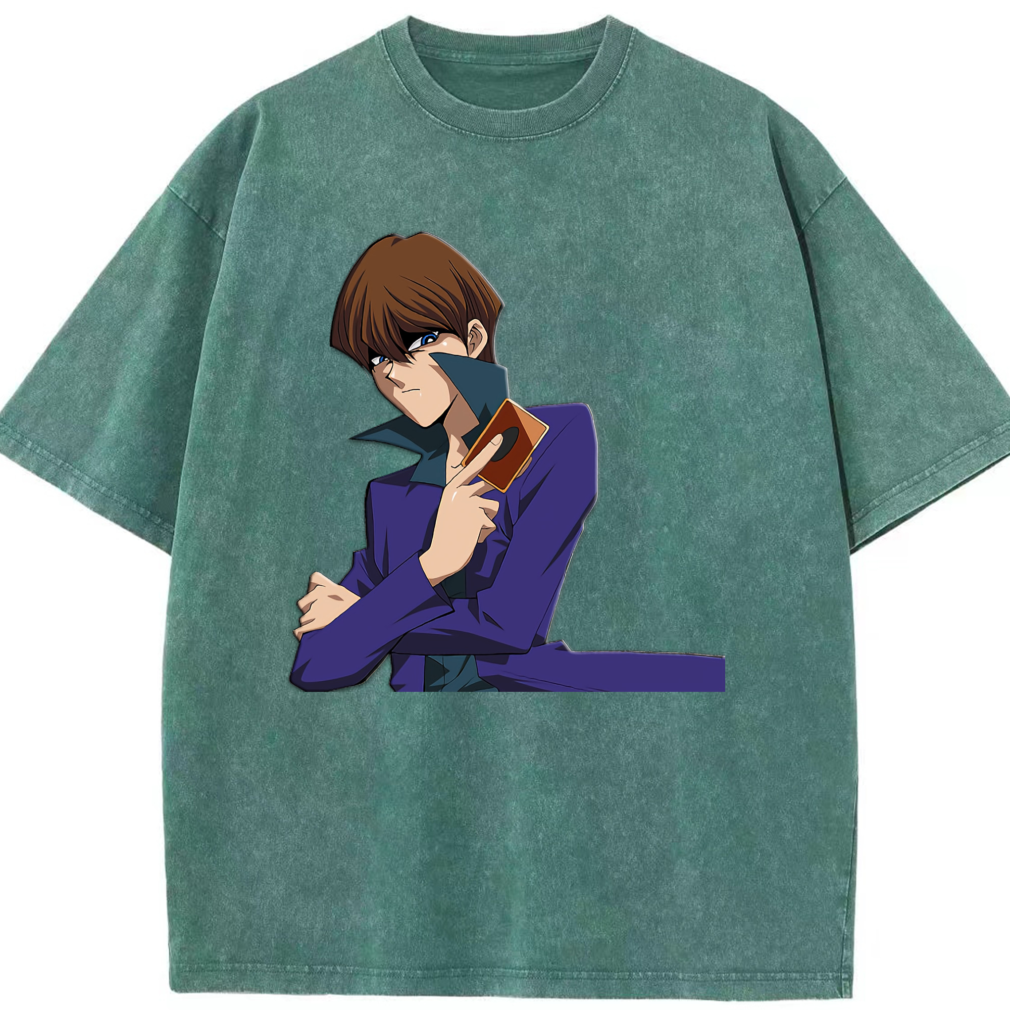（画像用） 遊☆戯☆王 Yu-Gi-Oh! 綿100% ヴィンテージ風 半袖Tシャツ（フロントプリント）
